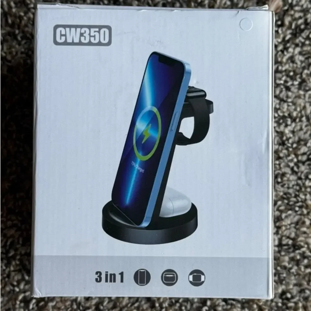 3-in-1 Fast Wireless Charging Station for iPhone, Apple Watch & AirPods CW350